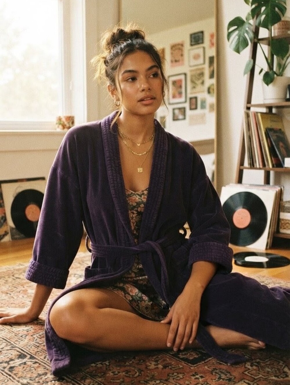 Vibrant Purple One Size Unisex Robe